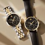 Movado Museum Classic Men's Watch - Swiss Quartz Chronograph Movement, Stainless Steel Link Bracelet - 3 ATM Water Resistance - Classic, Luxury Fashion Timepiece for Him - 42mm