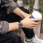 EACHE 18mm Black Leather Watch Bands, Classical Genuine Leather Watch Strap for Men Women18mm Black-Gold Buckle