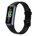 INTPIHP Fitness Tracker Activity Tracker 1.10''AMOLED Touch Color Screen,Smart Watch with 24/7 Blood Oxygen Heart Rate,Sleep Monitor,IP68 Waterproof,Step Counter Health for Women Men (Black)