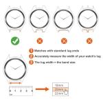 ANNEFIT Quick Release Watch Bands 20mm, Military Nylon Watch Strap for Men, Heavy Duty Stainless Steel Brushed Silver Buckle (Black)