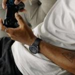 ANNEFIT Quick Release Watch Bands 20mm, Military Nylon Watch Strap for Men, Heavy Duty Stainless Steel Brushed Silver Buckle (Black)