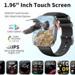 Smart Watch for Men Women (Answer/Make Call /1.96" Screen) Fitness Tracker IP68 Waterproof Activity Tracker Smartwatch for iOS Android