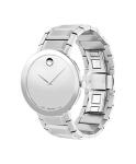 Movado Sapphire Men's Luxury Quartz Watch - Swiss Movement, Stainless Steel Bracelet, Water-Resistant to 3ATM - Classic Timepiece - Gift for Him - 39mm