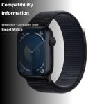 Apple Watch Series 9 [GPS 45mm] Smartwatch with Midnight Aluminum Case with Midnight Sport Loop One Size. Fitness Tracker, ECG Apps, Always-On Retina Display, Carbon Neutral