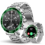 SOUYIE Military Rugged Smart Watch for Men, AMOLED 1.43" HD Screen, Bluetooth Call Answer/Make, Blood Oxygen/Heart Rate/Sleep Tracker, 7-30 Day Battery, Waterproof Fitness Tracker for iOS Android