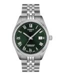 Tissot Ballade Powermatic 80 COSC 39mm, Swiss Automatic Watch for Men, Stainless Steel Case, Green Dial, T1564081109300
