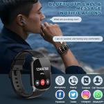Smart Watch for Men Women, 1.95'' HD Curved Screen Smartwatch(Answer/Make Call), Fitness Tracker with 112 Sport Modes, IP68 Waterproof Fitness Watch with Heart Rate/Sleep Monitor/Pedometer/Calories