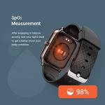 Vilsaw Smart Watch, Fitness Smartwatch with Heart Rate Monitor & Sleep Monitor Health and Fitness Tracker with SpO2 Compatible with iPhone and Android Phones VM 416 Black