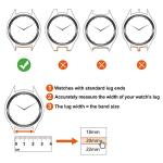 ANNEFIT Watch Band 18mm, Quick Release Textured Padded Leather Straps with Gold Buckle for Men and Women (Black)