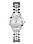 GUESS Classic Slim Stainless Steel Bracelet Watch. Color: Silver-Tone (Model: U0989L1)