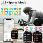 Smart Watch for Women Fitness Tracker: Gold Make Answer Call Waterproof Running Smartwatch Android Phone iPhone Samsung Compatible Digital Mens Watches Pedometer Step Tracker Heart Rate Monitor