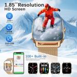 Smart Watch for Women Fitness Tracker: Gold Make Answer Call Waterproof Running Smartwatch Android Phone iPhone Samsung Compatible Digital Mens Watches Pedometer Step Tracker Heart Rate Monitor