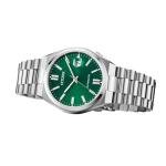 Citizen Men's Automatic Tsuyosa Sport Luxury Watch, Silver-Tone Stainless Steel, Green Dial, 3 Hand with Date, 42 Hour Power Reserve (Model: NJ0150-56X)