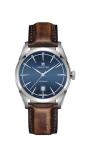 Hamilton Watch American Classic Spirit of Liberty Auto | Swiss Made | 42mm Stainless Steel Case | Blue Dial Analog Watch | Brown Leather Strap (Model: H42415541)