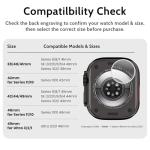 amBand Bands Case Screen Protector Compatible with Apple Watch Ultra 2/1 49mm for Men, M1 Sport Series Rugged Cover Strap and 9H Tempered Glass, Military Protective Bumper for iWatch 49 mm Men Black