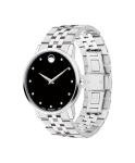 Movado Museum Classic Men's Watch - Swiss Quartz Movement, Stainless Steel Link Bracelet - 3 ATM Water Resistance - Classic, Luxury Fashion Timepiece for Him - 40mm