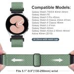 Easuny 12 Pack Stretchy Bands Compatible with Samsung Galaxy Watch 7 6 5 4 40mm 44mm Band, Galaxy 5 Pro 45mm, 6 Classic 47mm 43mm, 4 Classic 46mm 42mm, Active 2, 20mm Elastic Watch Strap for Women