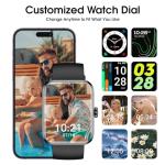 TYKOIT Smart Watch, Fitness Tracker with Heart Rate Monitor, Blood Oxygen, Sleep Tracker, 41mm Touchscreen Smartwatch for Android iOS Swimming Waterproof Pedometer Step Calories Tracker for Women Men