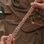 SWEETAXI Metal Elastic Watch Band, Designer Beaded Strap Compatible with Apple Watch Series Ultra/11/10/9/8/7/SE/6/5/4/3/2/1, 38-49mm, Silver (rose gold, 38/40/41/42mm(Series11/10))