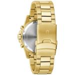 Bulova Men's Dress Classic 6-Hand Chronograph Quartz Gold Stainless Steel Watch, 24 Hour Time, Calendar, 42mm, Style:97B119
