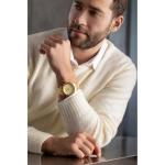 Bulova Men's Dress Classic 6-Hand Chronograph Quartz Gold Stainless Steel Watch, 24 Hour Time, Calendar, 42mm, Style:97B119