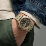 Hamilton Watch Khaki Aviation X-Wind Auto Chrono | Swiss Made | 45mm Stainless Steel Case | Brown Dial Analog Watch | Beige Textile Strap (Model: H77916920)