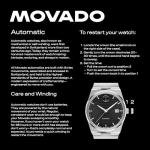 Movado S.E. Diver Automatic Men's Sport Watch - Swiss Automatic Movement, Stainless Steel Link Bracelet - 20 ATM Water Resistance - Luxury Fashion Timepiece for Him - 43mm