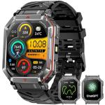 Mingdaln GPS Military Smart Watch for Men，GPT Voice Assistant，Smartwatch with LED Flashlight，2.01" HD Display Bluetooth Call，Fitness Tracke with Multiple Sports Modes，Compatible with Android & iOS