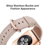 WFEAGL Compatible with Apple Watch Band 41mm 40mm 38mm 42mm(series 11 10) Women, Top Genuine Leather Band for iWatch SE 3 2 1 & Series 11 10 9 8 7 6 5 4 3 2 1
