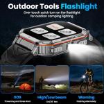 Mingdaln GPS Military Smart Watch for Men，GPT Voice Assistant，Smartwatch with LED Flashlight，2.01" HD Display Bluetooth Call，Fitness Tracke with Multiple Sports Modes，Compatible with Android & iOS