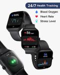TOOBUR Smart Watch for Men Women Alexa Built-in, 1.95" Fitness Tracker with Answer/Make Calls, IP68 Waterproof/Heart Rate/Sleep Tracker/100 Sports, Fitness Watch Compatible Android iOS
