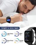TOOBUR Smart Watch for Men Women Alexa Built-in, 1.95" Fitness Tracker with Answer/Make Calls, IP68 Waterproof/Heart Rate/Sleep Tracker/100 Sports, Fitness Watch Compatible Android iOS