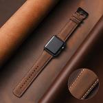 SUNFWR Leather Bands Compatible with Apple Watch Band 42mm(Series 3 2 1) 44mm 45mm 46mm 49mm for Men Women, Top Grain Genuine Leather Replacement Strap for iWatch Ultra 2, Ultra, SE2, SE, Series 10 9 8 7 6 5 4 3 2 1