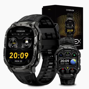 CARBINOX Vortex Smartwatch (Answer/Make Calls), Military-Grade Rugged Fitness Tracker, IP69K Waterproof, Sport Design for Active Lifestyles