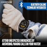 CARBINOX Vortex Smartwatch (Answer/Make Calls), Military-Grade Rugged Fitness Tracker, IP69K Waterproof, Sport Design for Active Lifestyles