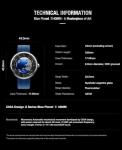 CIGA Design Mechanical Automatic Watch Blue Planet U Series Stainless Steel/Titanium/Ceramics Case Sapphire Crystal Fluororubber/Ceramics Strap Watches Gifts for Men and Women (Blue Planet Ⅱ 43MM Stainless Steel)