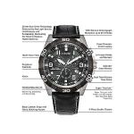 Citizen Men's Eco-Drive Sport Casual Brycen Chronograph Watch, Super Titanium™, Perpetual Calendar, Tachymeter 12/24 Hour Time, Alarm, Date