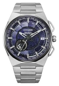 Citizen Eco-Drive Satellite Wave - World Time GPS Super Titanium Blue Dial Bracelet Watch 45.4mm - CC3097-52L