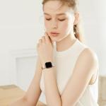 MNBVCXZ Compatible with Apple Watch Band 38mm 40mm 41mm 42mm 44mm 45mm 46mm 49mm Women Men Genuine Leather Replacement Strap for iWatch Series 11 10 9 8 7 6 5 4 3 2 1 SE Ultra (Pink Sand/Rose Gold)