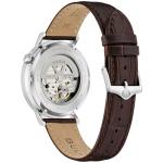 Bulova Men's Automatic Dress Classic Aerojet Watch,Brown Leather Strap, Green Dial, Hack Feature, 42 Hour Power Reserve (Style: 96A332)
