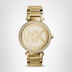 Michael Kors Parker Three-Hand Gold-Tone Stainless Steel Women's Watch (Model: MK5784)