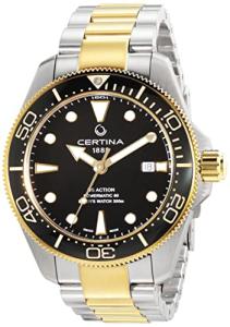 Certina, Mens, DS ACTION Diver 43mm, Stainless Steel, Swiss Automatic, Diving Watch, C0326072205100
