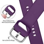 Maledan 8 Pack Band Compatible with Samsung Galaxy Watch 7 6 5 4 FE Band 40mm 44mm,Galaxy Watch 5 Pro 45mm/6 4 Classic 42mm 46mm 43mm 47mm/Active 2, 20mm Soft Silicone Sport Strap Women Men, Small