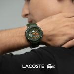 Lacoste LC33 Men’s Analog-Digital Watch – 45mm Sport Watch with Silicone Strap, 10ATM Water Resistant – Contemporary Fashion Timepiece – Gift for Him
