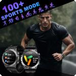 Smart Watch for Men Android iPhone: Smartwatch Answer Call and Make Call with Heart Rate Blood Pressure Pedometer Compass Barometer Sport Fitness Tracker 1.43" AMOLED Waterproof Outdoor Men's Watches