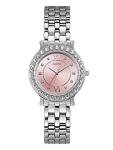 GUESS Stainless Steel + Pink Crystal Bracelet Watch. Color: Silver-Tone (Model: U1062L2)