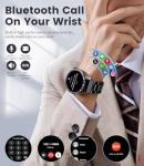 LIGE Smart Watches for Men(Answer/Make Calls), 1.43" HD AMOLED Fitness Tracker with 110+ Sport Modes, 24/7 Heart Rate Sleep Monitor Smartwatch, IP68 Waterproof Smart Watch for Android iOS