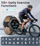 LIGE Smart Watches for Men(Answer/Make Calls), 1.43" HD AMOLED Fitness Tracker with 110+ Sport Modes, 24/7 Heart Rate Sleep Monitor Smartwatch, IP68 Waterproof Smart Watch for Android iOS