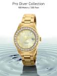 Invicta Women's 21397 Pro Diver Analog Display Quartz Gold Watch