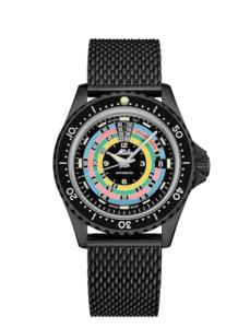 MIDO Ocean Star Decompression Timer 1961 - Swiss Automatic Watch for Men - Black Dial - Stainless Steel 40.5mm Case with Black PVD Coating- Two Additional Straps Included - M0268073305100